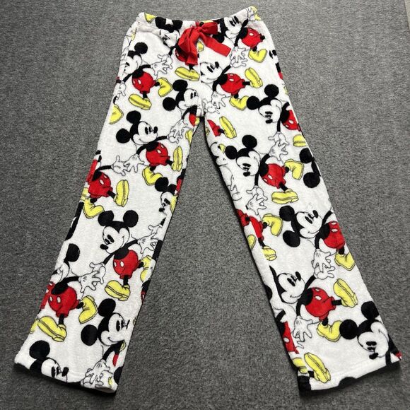 Mickey Mouse Other - Disney Mickey Mouse Sleepwear Fleece Women's Small 4-6 White Pajama Pants